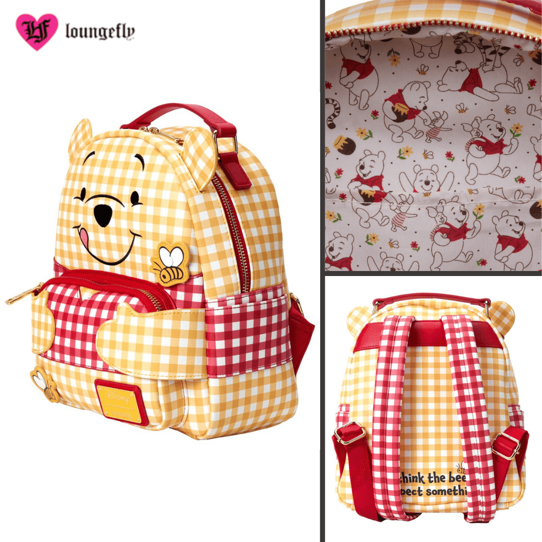 Loungefly X Disney Winnie the Pooh Gingham Cosplay Mini Backpack - Loungefly - Ginga Toys