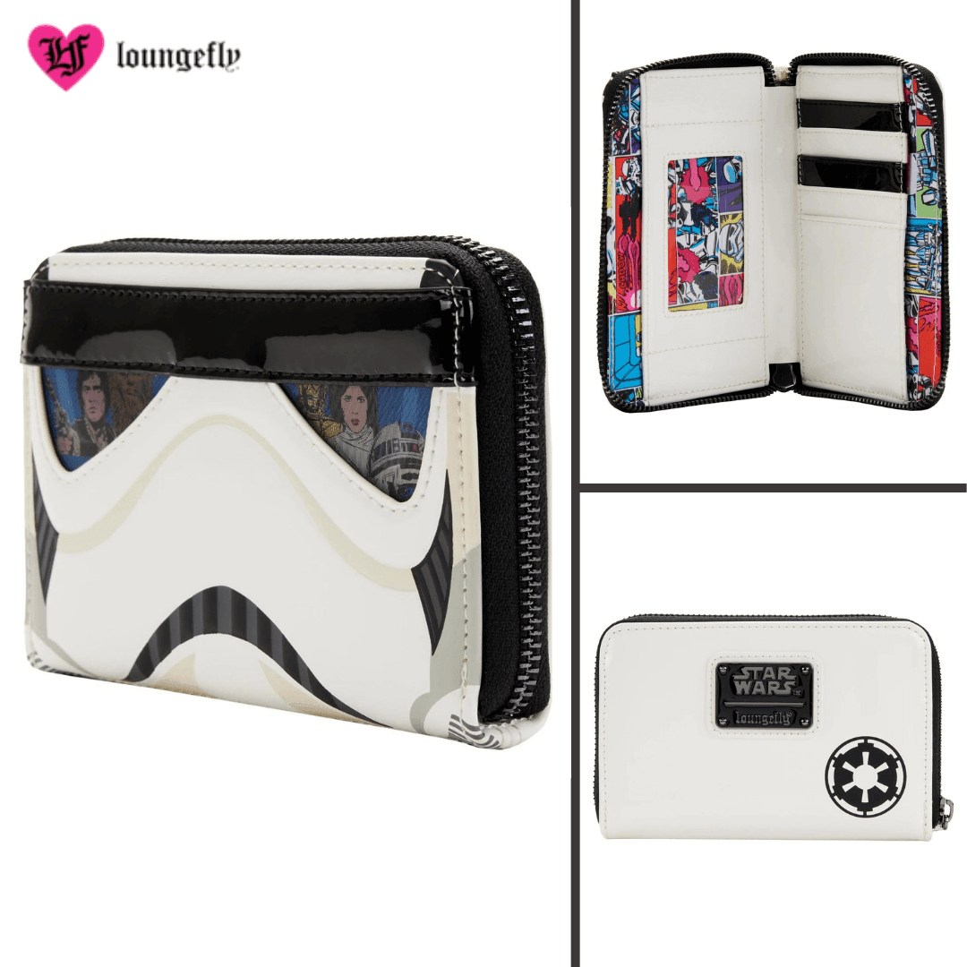 Loungefly X Star Wars Stormtrooper Lenticular Cosplay Zip Around Wallet - Loungefly - Ginga Toys