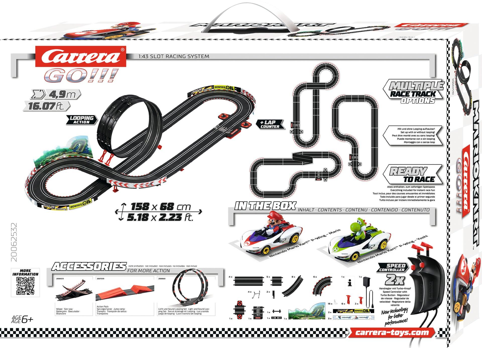 Mario Kart P-Wing - Mario & Yoshi Racing circuit Kids Toy - Carrera - Ginga Toys