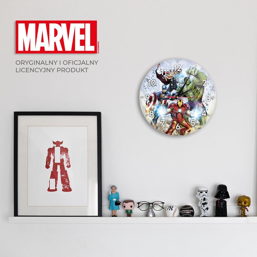 Marvel Avengers Glossy Wall Clock - Ert Group - Ginga Toys