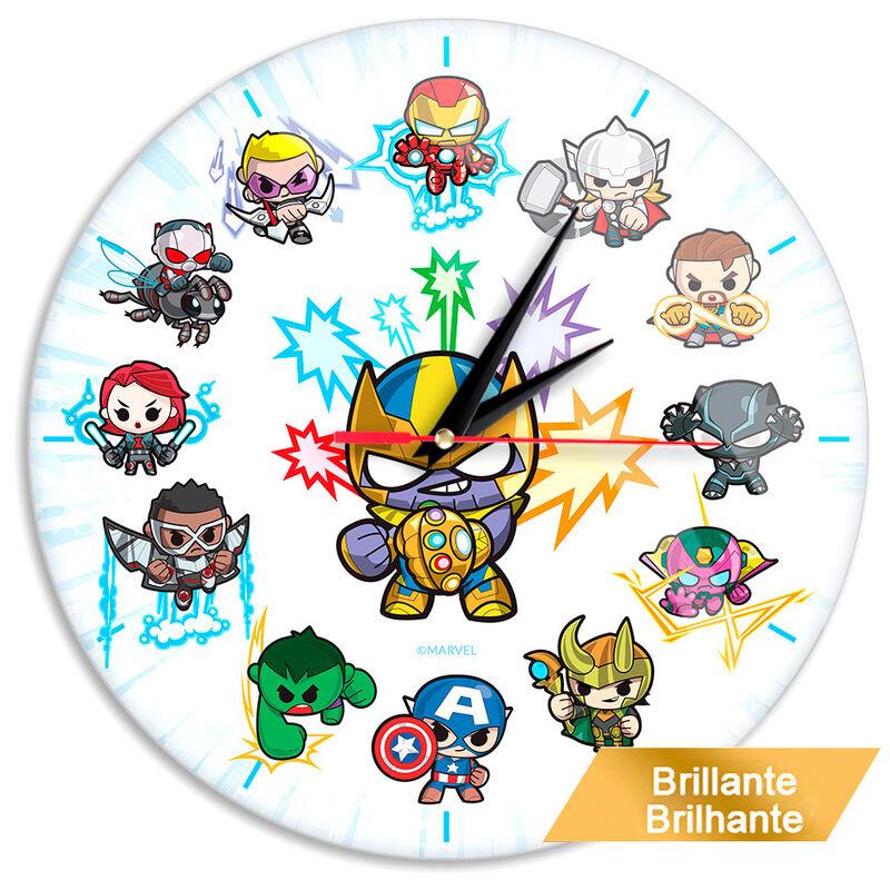 Marvel Avengers Wall Clock Glossy - Ert Group - Ginga Toys