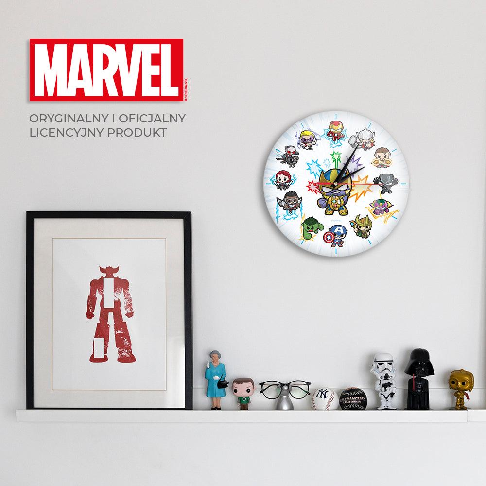 Marvel Avengers Wall Clock Glossy - Ert Group - Ginga Toys