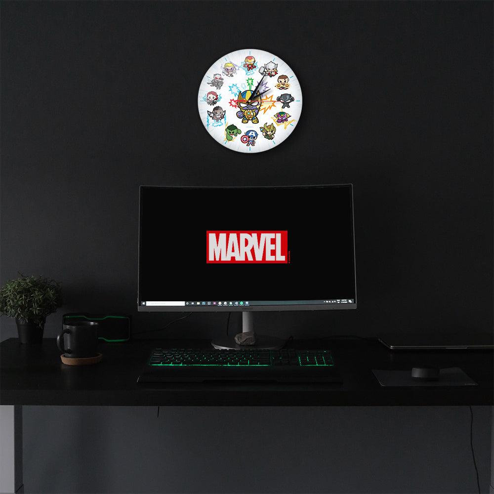 Marvel Avengers Wall Clock Glossy - Ert Group - Ginga Toys