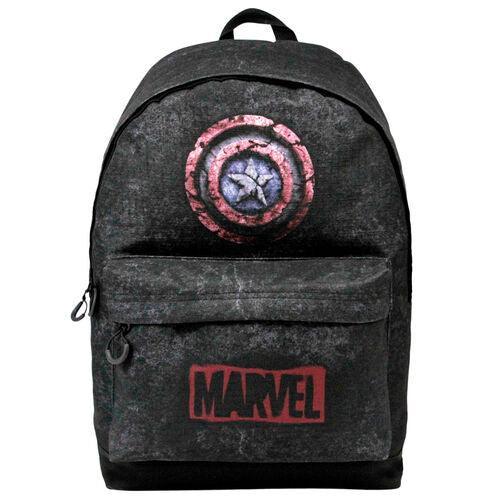 Marvel Captain America adaptable Grey Zipper School Backpack - Karactermania - Ginga Toys