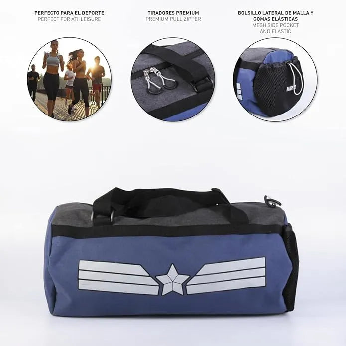 Marvel Captain America Blue Sport Bag 48CM - Ginga Toys