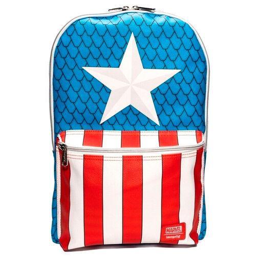 Marvel Captain America Exclusive Cosplay Backpack and Pin Set - Loungefly - Ginga Toys