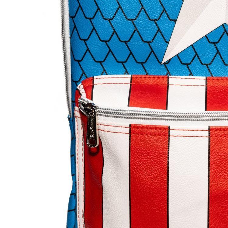 Marvel Captain America Exclusive Cosplay Backpack and Pin Set - Loungefly - Ginga Toys