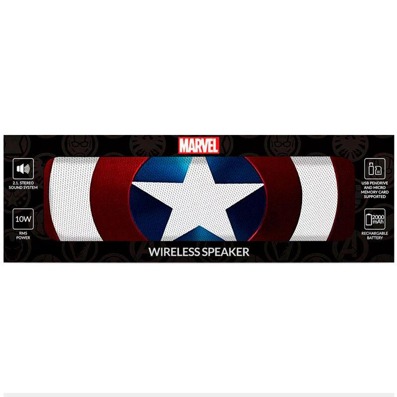 Marvel Captain America Red Portable wireless 10W 2.1 stereo speaker - Ert Group - Ginga Toys