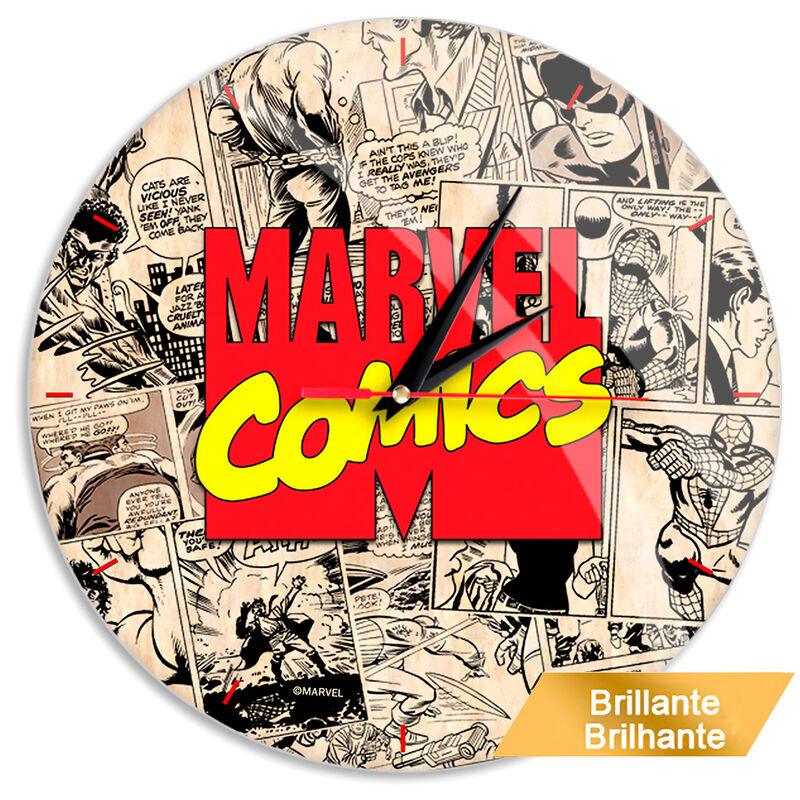 Marvel Comics Glossy Wall Clock - Ert Group - Ginga Toys