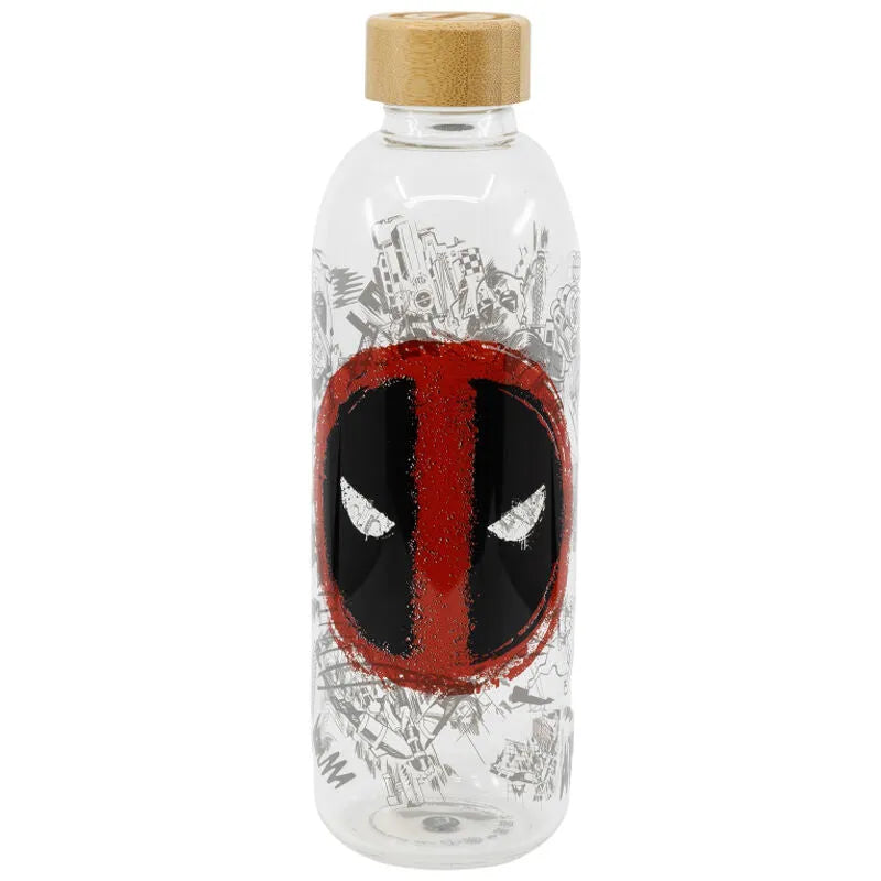 Marvel Deadpool Glass Bottle 1030ml - Ginga Toys