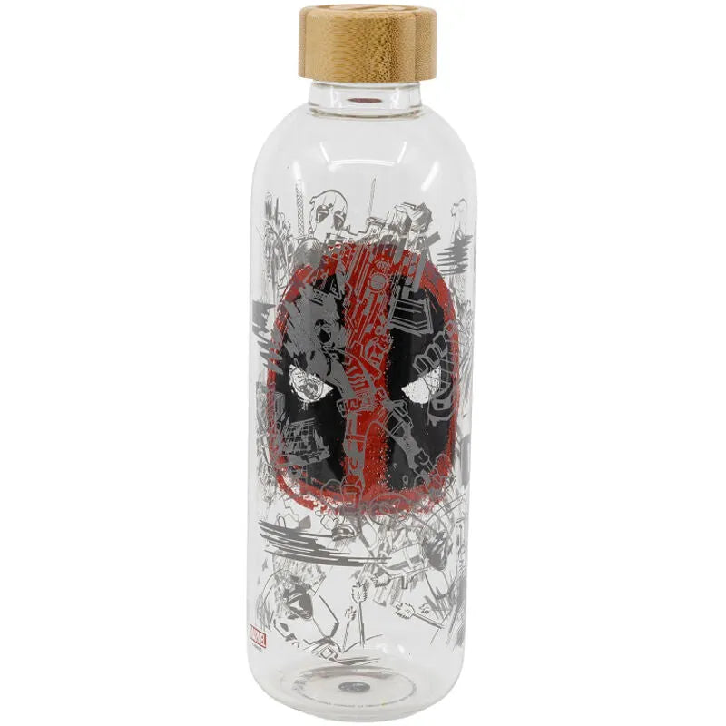 Marvel Deadpool Glass Bottle 1030ml - Ginga Toys