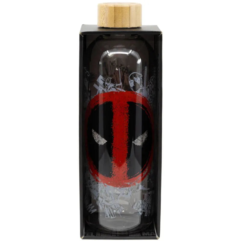 Marvel Deadpool Glass Bottle 1030ml - Ginga Toys