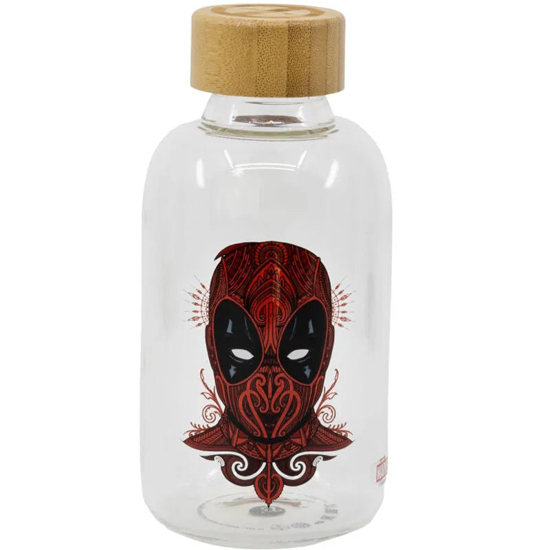 Marvel Deadpool Glass Bottle 620ml - Ginga Toys