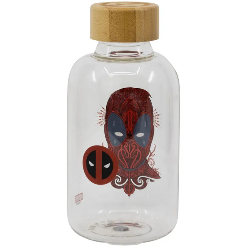 Marvel Deadpool Glass Bottle 620ml - Ginga Toys