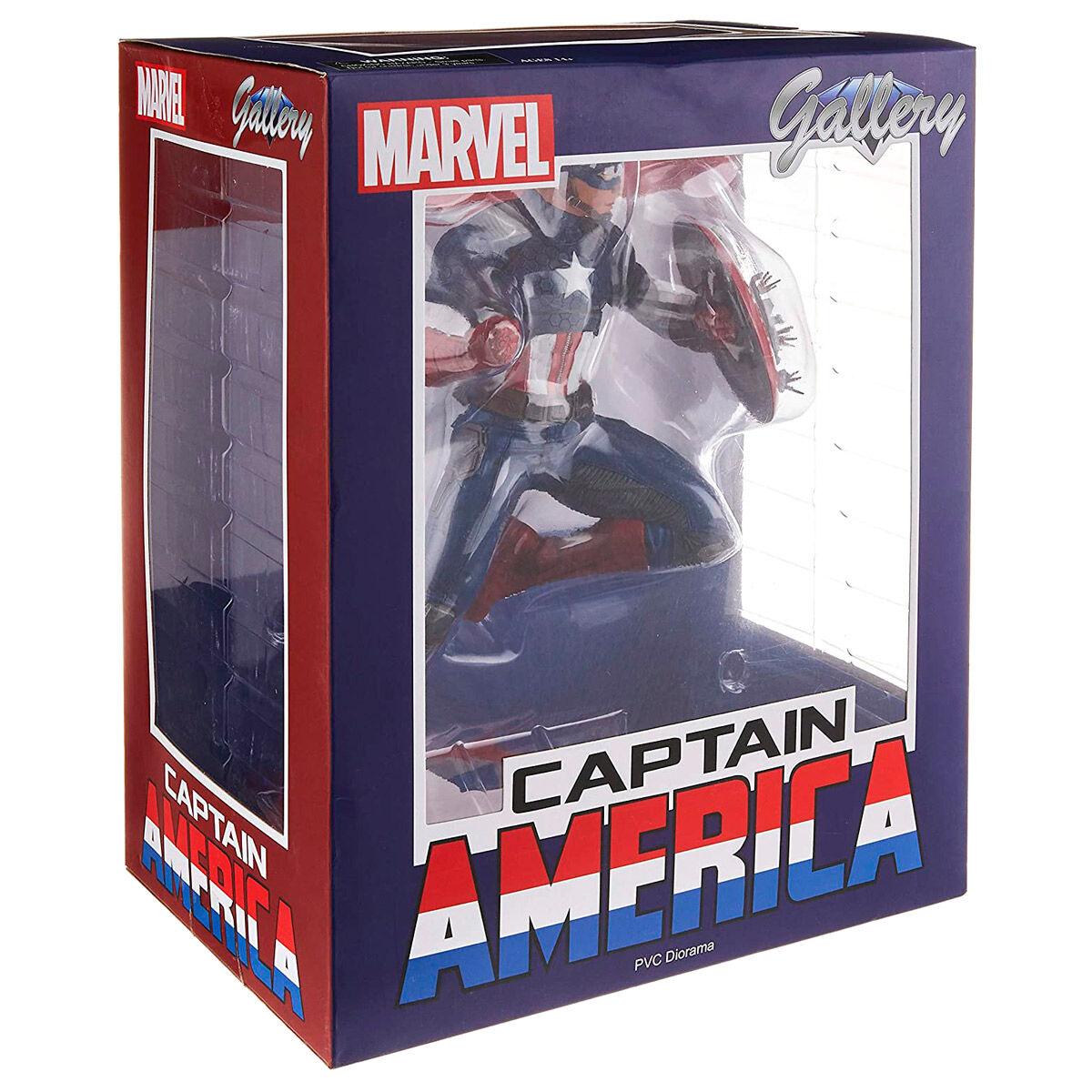 Marvel Gallery Captain America Diorama Statue - Diamond Select - Ginga Toys