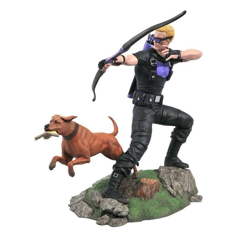 Marvel Gallery Comic Hawkeye with Pizza Dog Diorama statue - Diamond Select - Ginga Toys