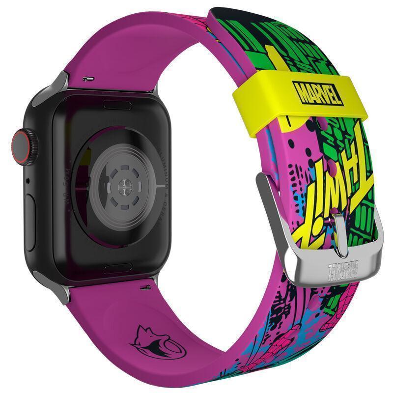 Marvel Spider-Man Black Light Smartwatch strap Band + face designs - Mobyfox - Ginga Toys