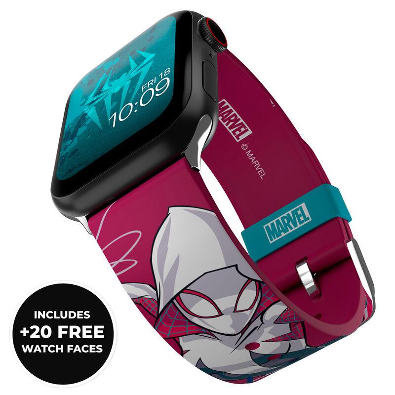 MARVEL - Spider-Man Spider-Gwen Ghost Spider Smartwatch Band strap + face designs - Mobyfox - Ginga Toys