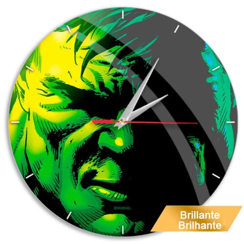 Marvel The Hulk Wall Clock Glossy Green - Ert Group - Ginga Toys