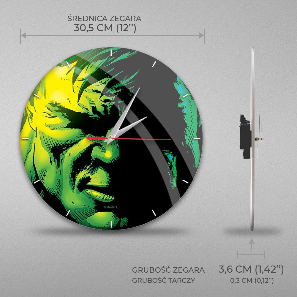 Marvel The Hulk Wall Clock Glossy Green - Ert Group - Ginga Toys