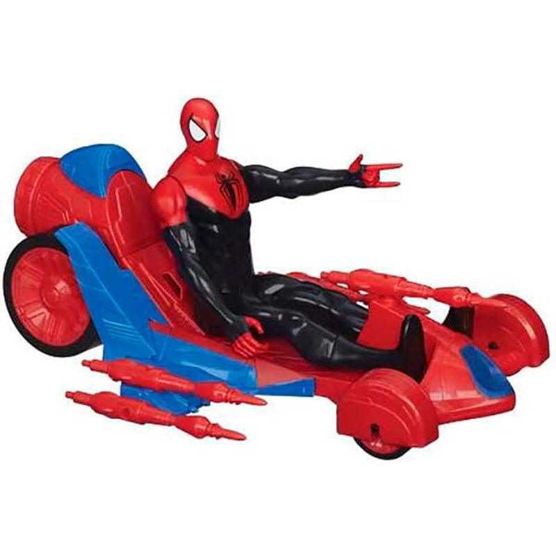 Marvel Titan Hero Ultimate Spider-Man Figure with Turbo Racer Vehicle Toy - Hasbro - Ginga Toys