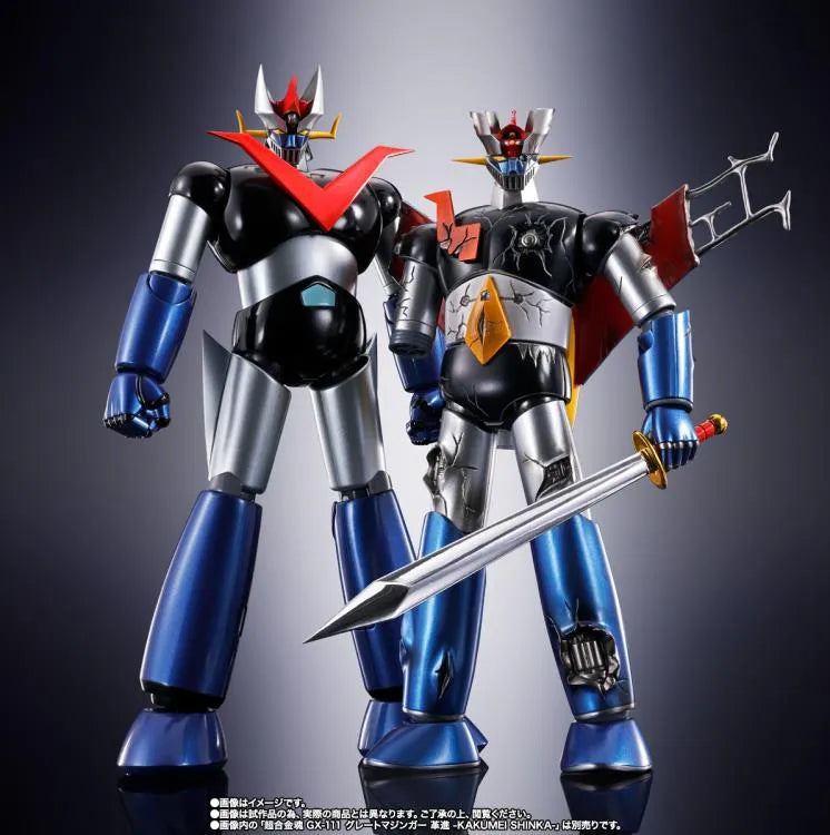 Mazinger Z vs. The Great General of Darkness Soul of Chogokin GX-105D Mazinger Z Innovation (Kakumei Shinka Damaged Ver.) Action Figure - Ginga Toys