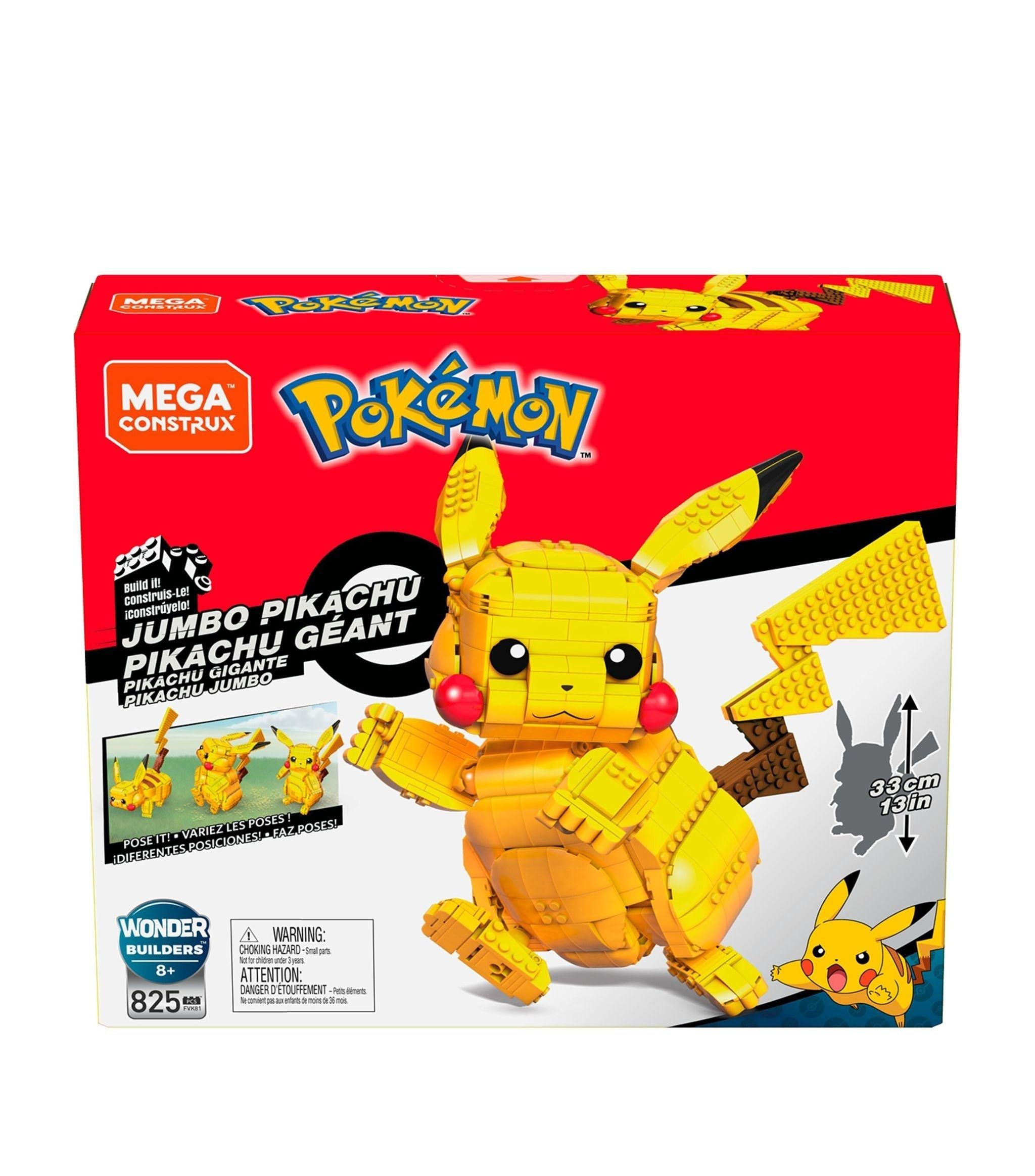 Mega Construx Pokemon Jumbo Pikachu Set 825pcs - Mega Contrux - Ginga Toys