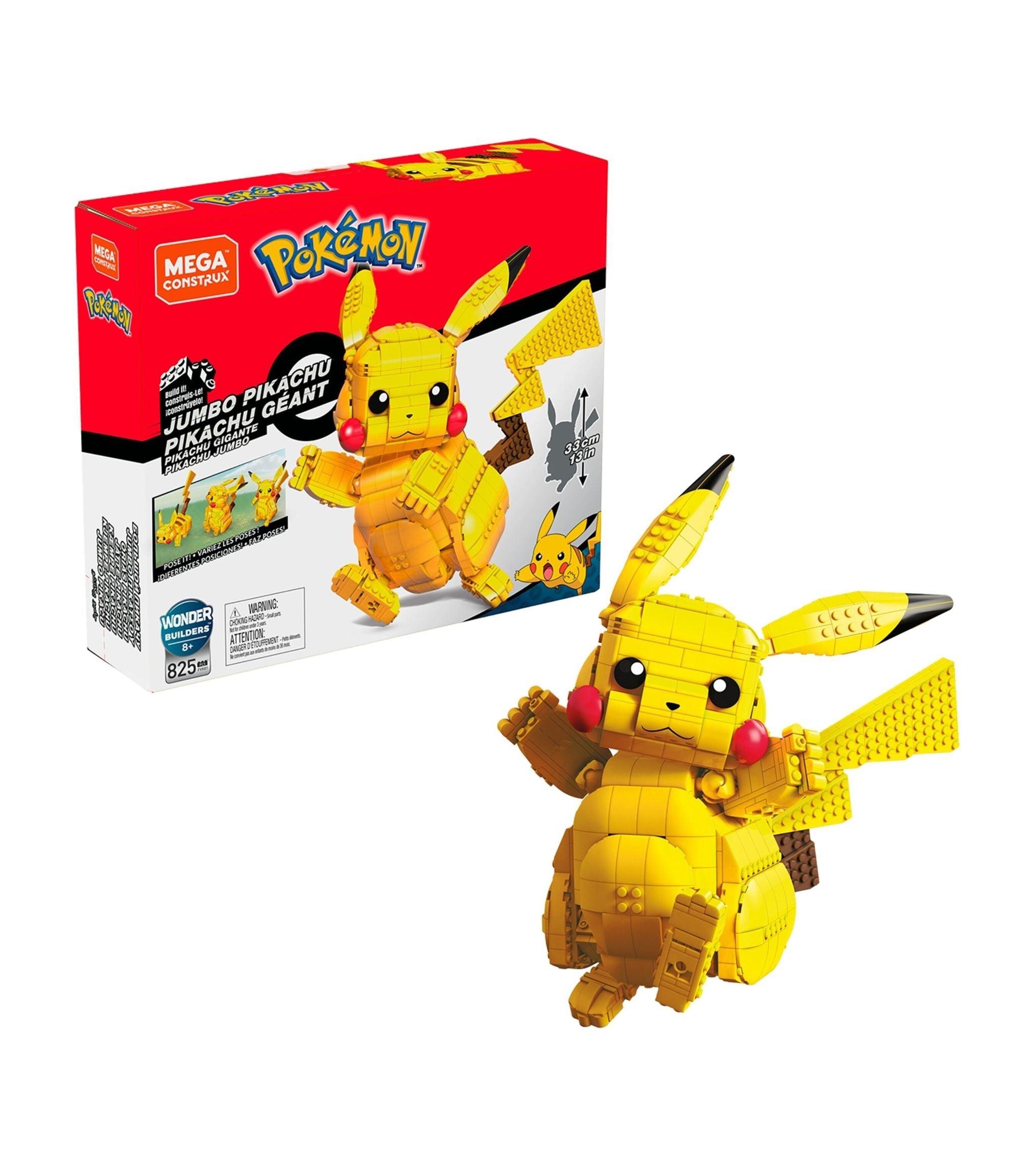 Mega Construx Pokemon Jumbo Pikachu Set 825pcs - Mega Contrux - Ginga Toys