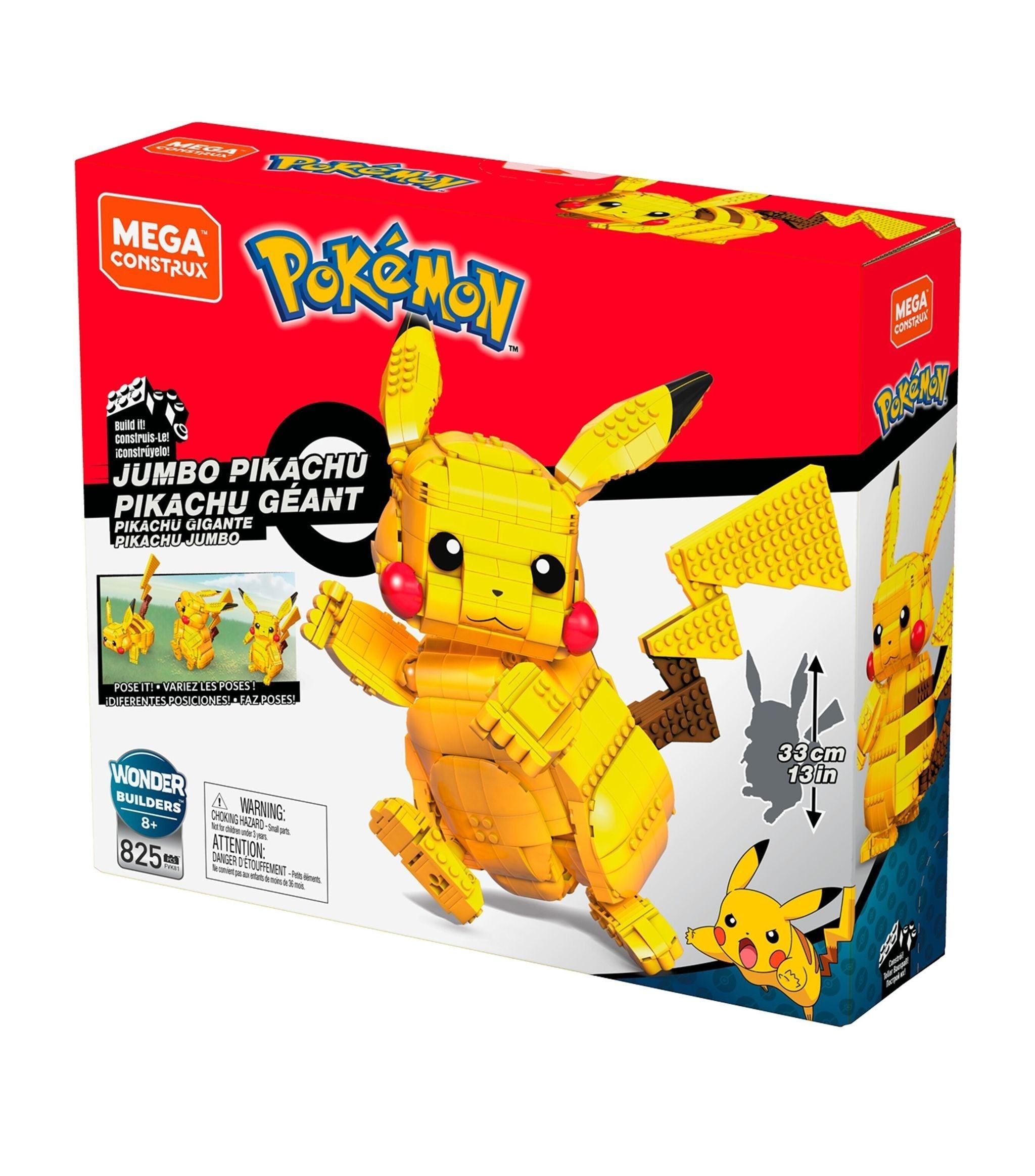 Mega Construx Pokemon Jumbo Pikachu Set 825pcs - Mega Contrux - Ginga Toys