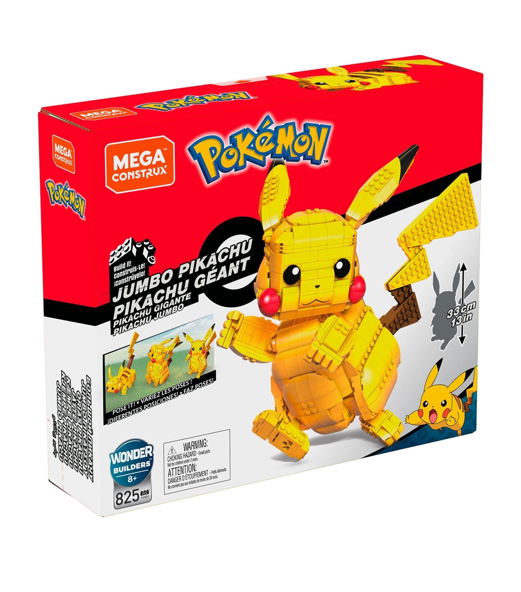 Mega Construx Pokemon Jumbo Pikachu Set 825pcs - Mega Contrux - Ginga Toys