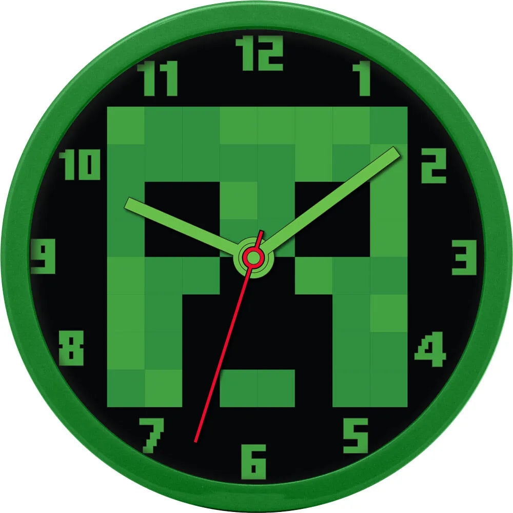 Minecraft Bros Kids Wall Clock 25cm - Ginga Toys