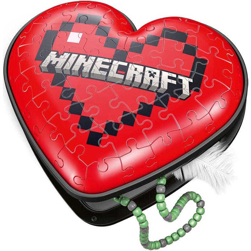 Minecraft Heart 3D Puzzle - 54 Pieces - Ravensburger - Ginga Toys