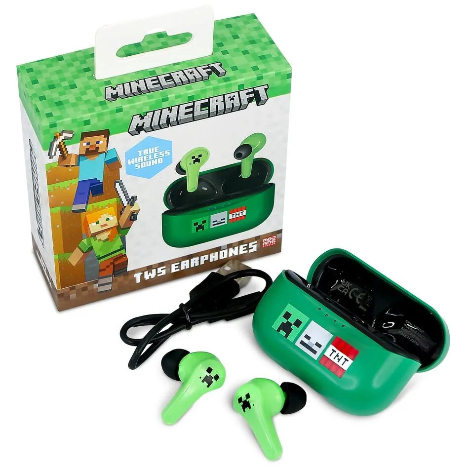 Minecraft TWS Wireless Earphones - earpods - Ginga Toys