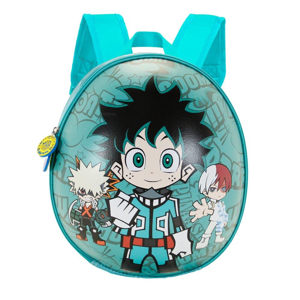 My Hero Academia Green Zipper Kids School Eggy Mini backpack - Karactermania - Ginga Toys