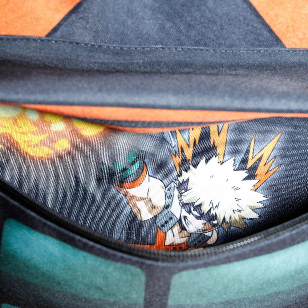 My Hero Academia X Grey Zipper Kids School Backpack - Karactermania - Ginga Toys