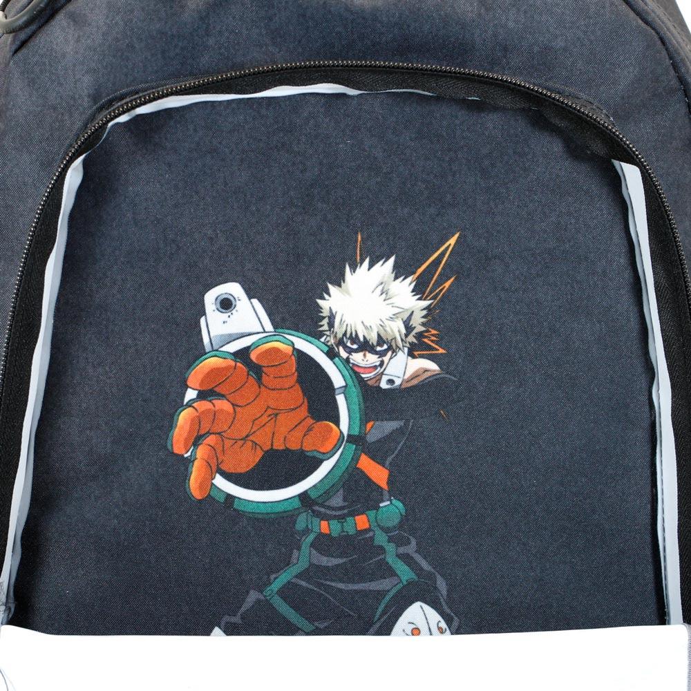 My Hero Academia X Grey Zipper Kids School Backpack - Karactermania - Ginga Toys