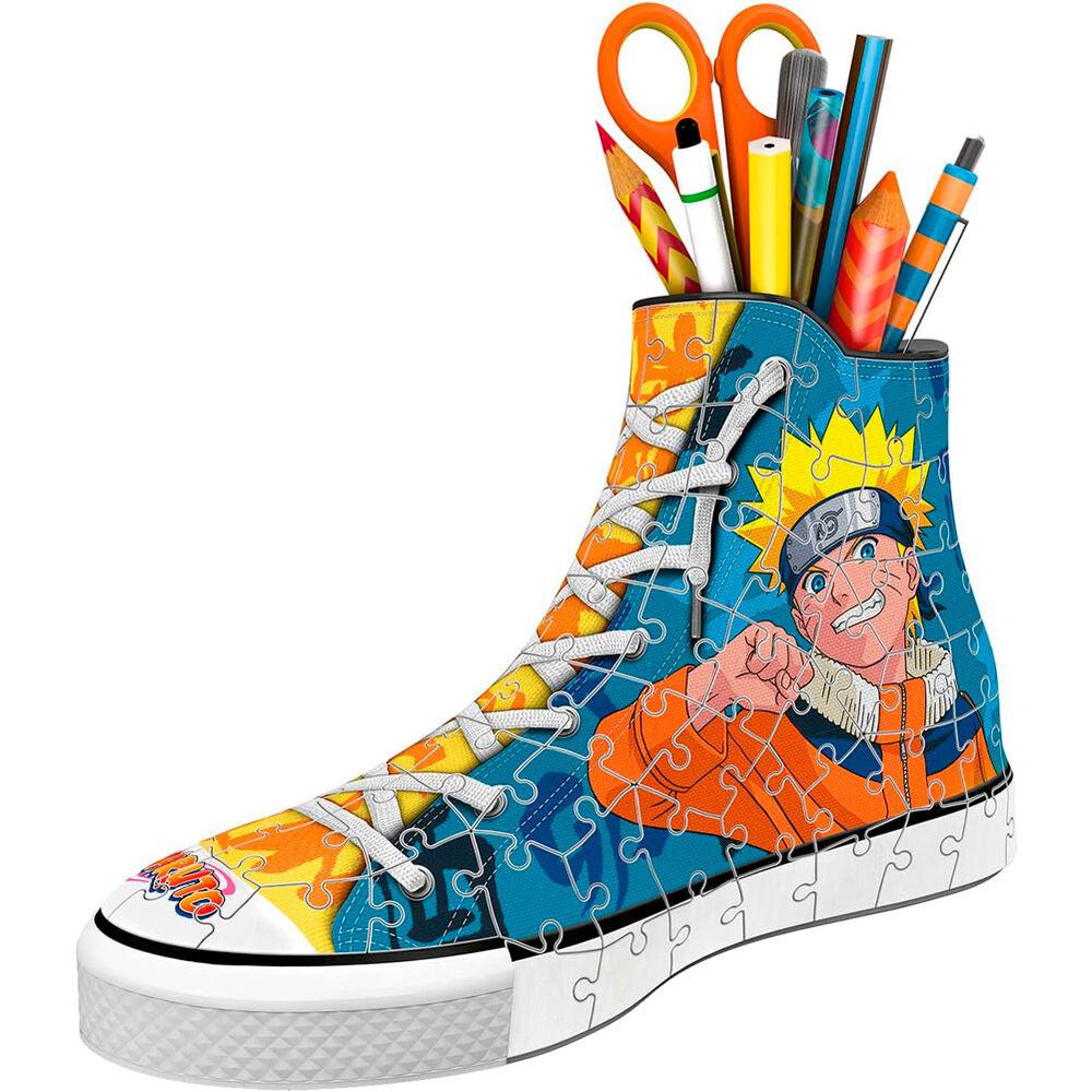 Naruto Shippuden 3D Sneaker puzzle pencil case - 112 Pieces - Ravensburger - Ginga Toys