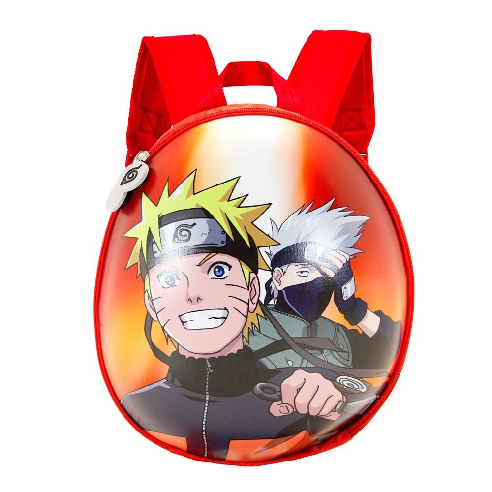 Naruto Shippuden Action Red Zipper Kids School Eggy Mini backpack - Karactermania - Ginga Toys