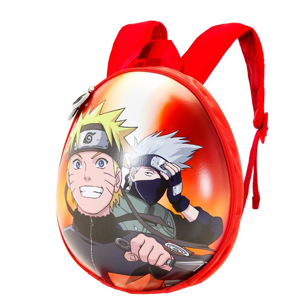 Naruto Shippuden Action Red Zipper Kids School Eggy Mini backpack - Karactermania - Ginga Toys