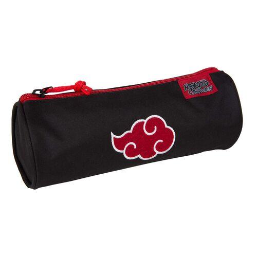 Naruto: Shippuden Akatsuki red cloud Kids Round Pencil Case - Toybags - Ginga Toys