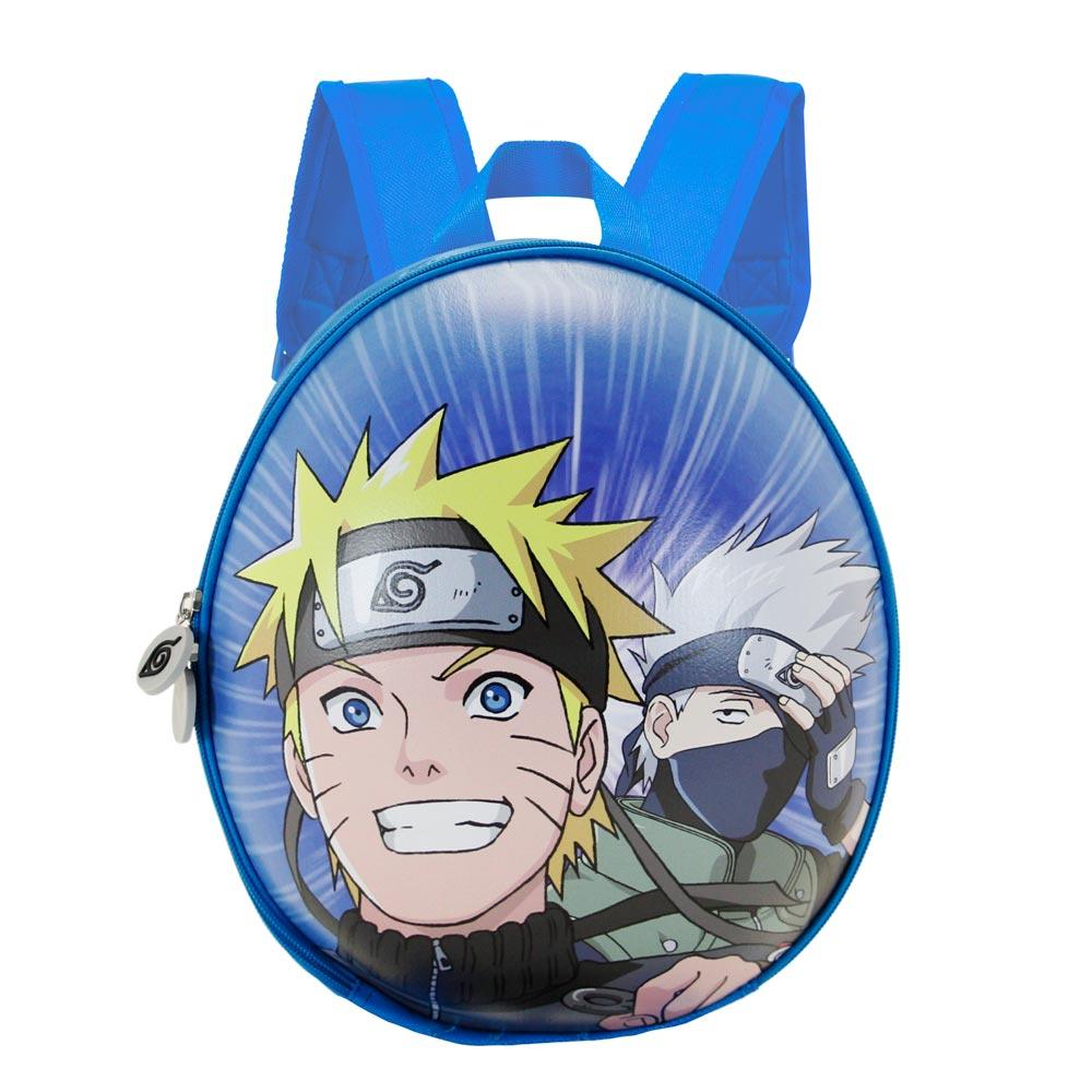 Naruto Shippuden Clan Blue Zipper Kids School Eggy Mini backpack - Karactermania - Ginga Toys