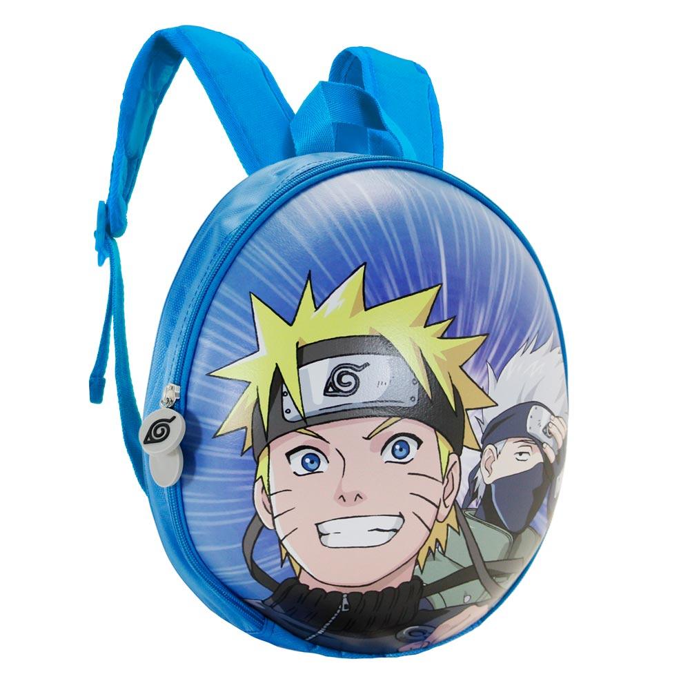 Naruto Shippuden Clan Blue Zipper Kids School Eggy Mini backpack - Karactermania - Ginga Toys