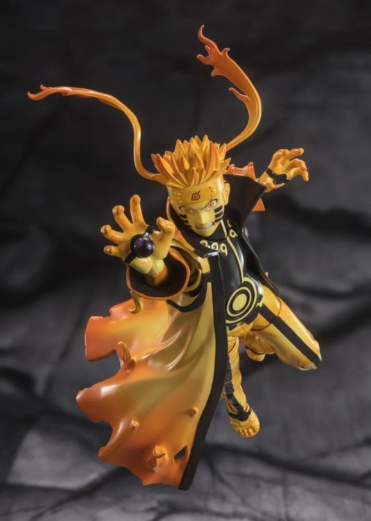 Naruto: Shippuden S.H.Figuarts Naruto Uzumaki Figure (Kurama Link Mode Ver.) Exclusive - Ginga Toys
