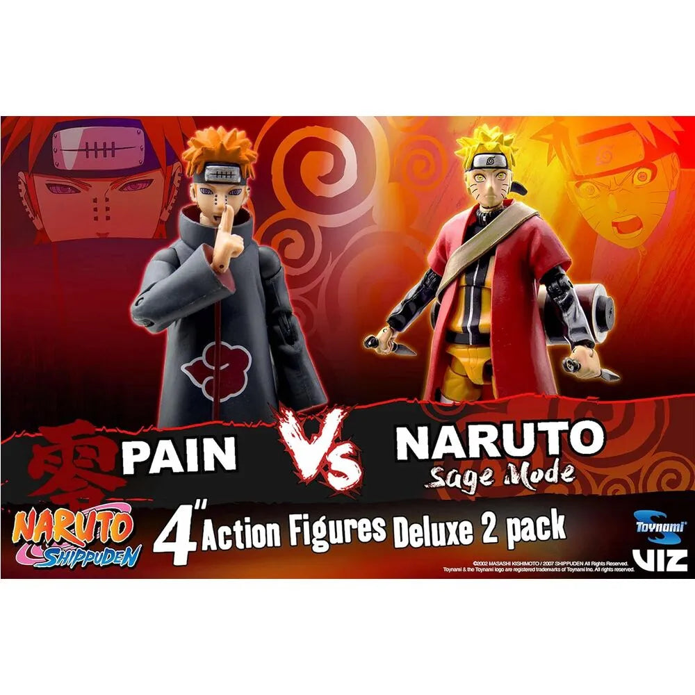 Naruto: Shippuden Sage Mode 25th Naruto vs Pain Action Figure Set - Ginga Toys