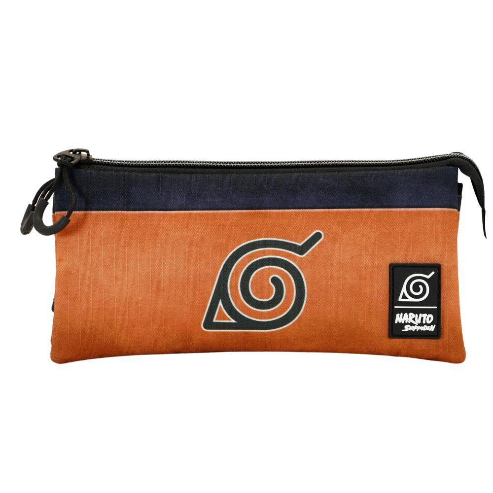 Naruto Shippuden Symbol Pencil Case Triple - Ginga Toys