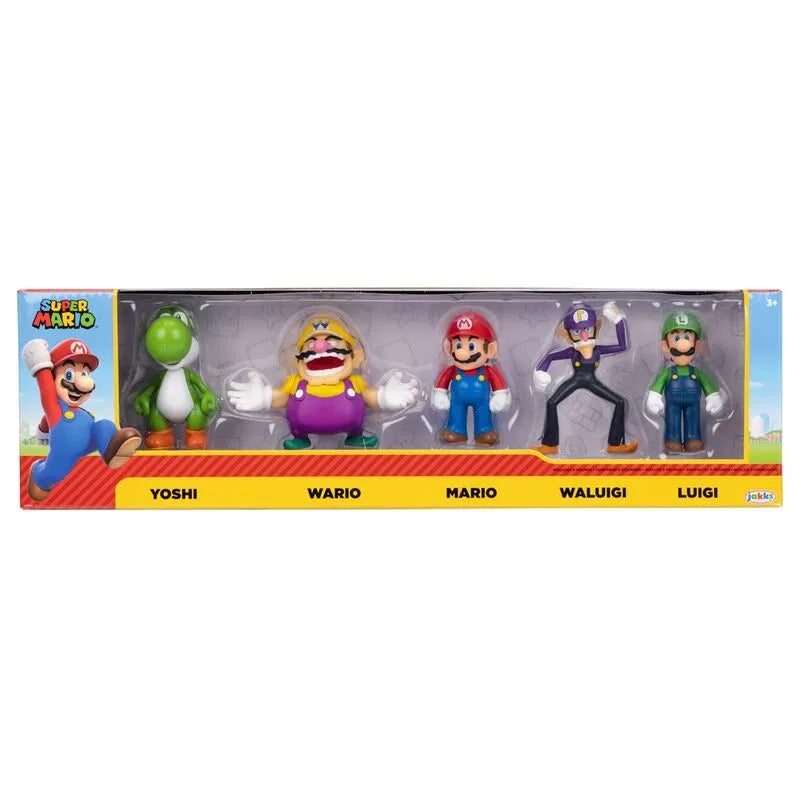 Nintendo Super Mario Bros 2.5" 5-pack Figures Set - Ginga Toys