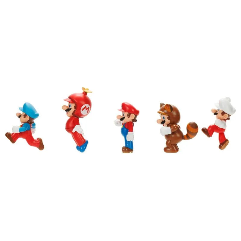 Nintendo Super Mario Bros 2.5" Super Mario 5-pack Figures Set - Ginga Toys