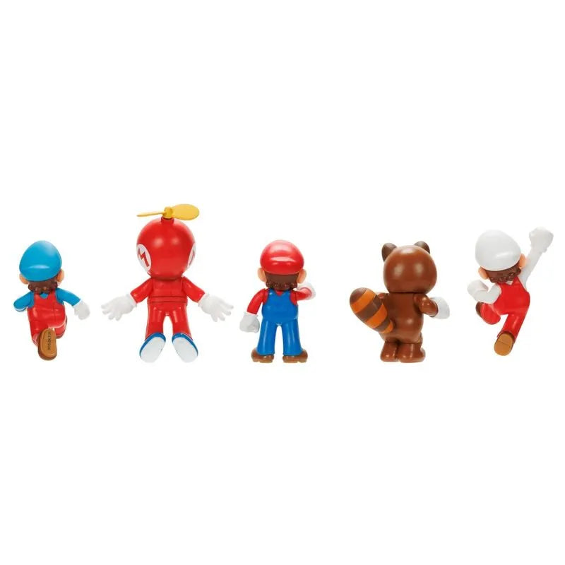 Nintendo Super Mario Bros 2.5" Super Mario 5-pack Figures Set - Ginga Toys