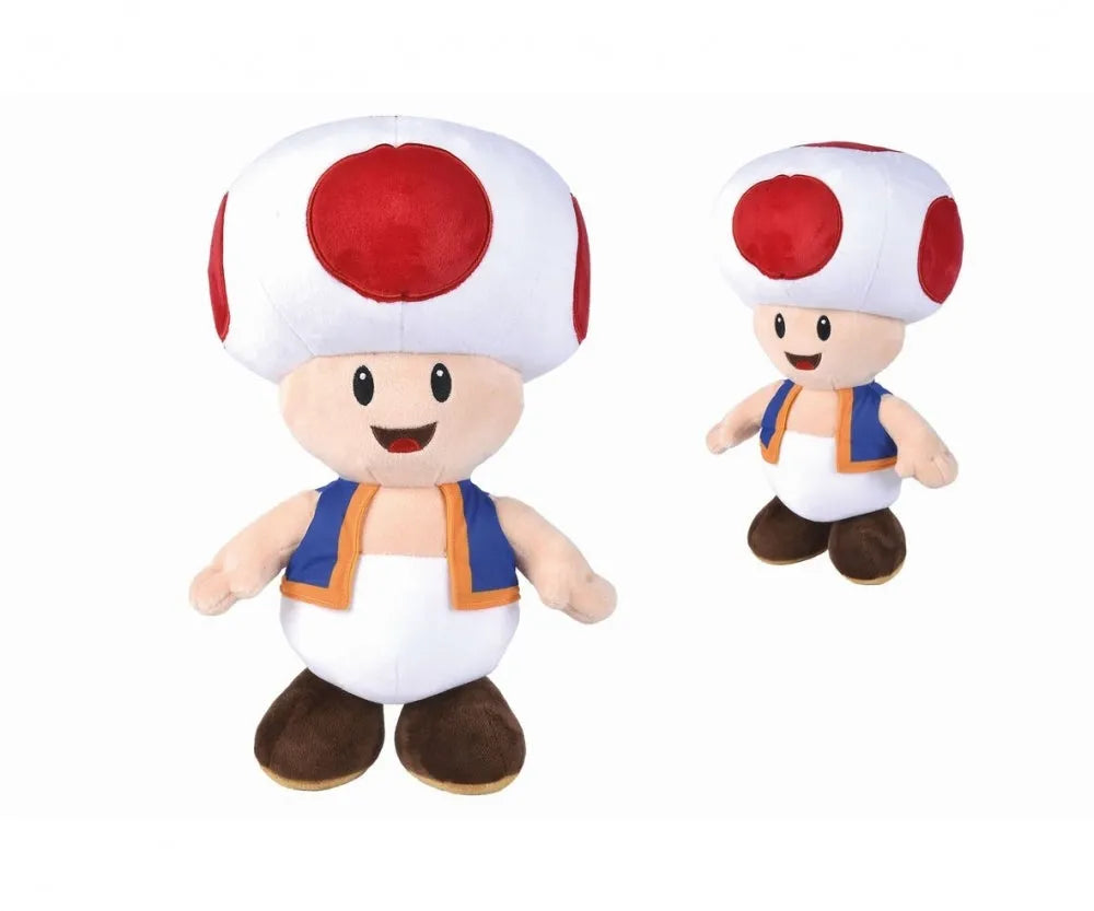 Nintendo Super Mario Toad Soft Plush Toy 40cm - Ginga Toys