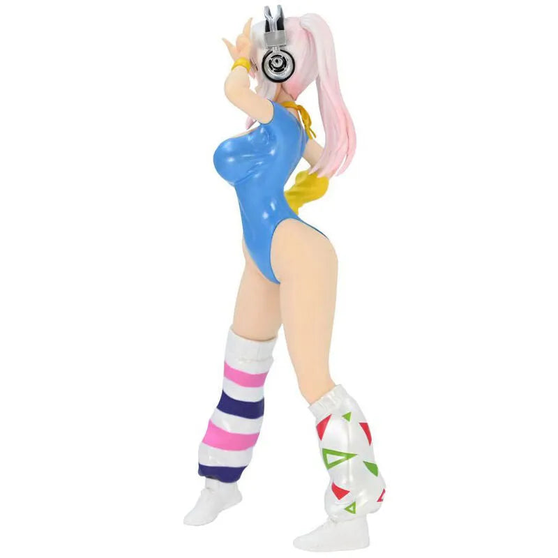 Nitroplus Super Sonico (1980's Blue Another Color Ver.) Concept Figure - Ginga Toys